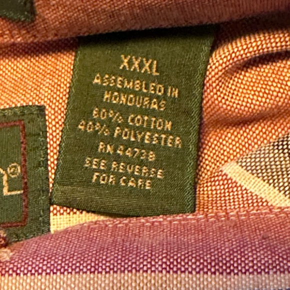 Manhattan Dress Short XXL Men Button Down Shirt Stripes XXXL 3XL - Picture 8 of 8